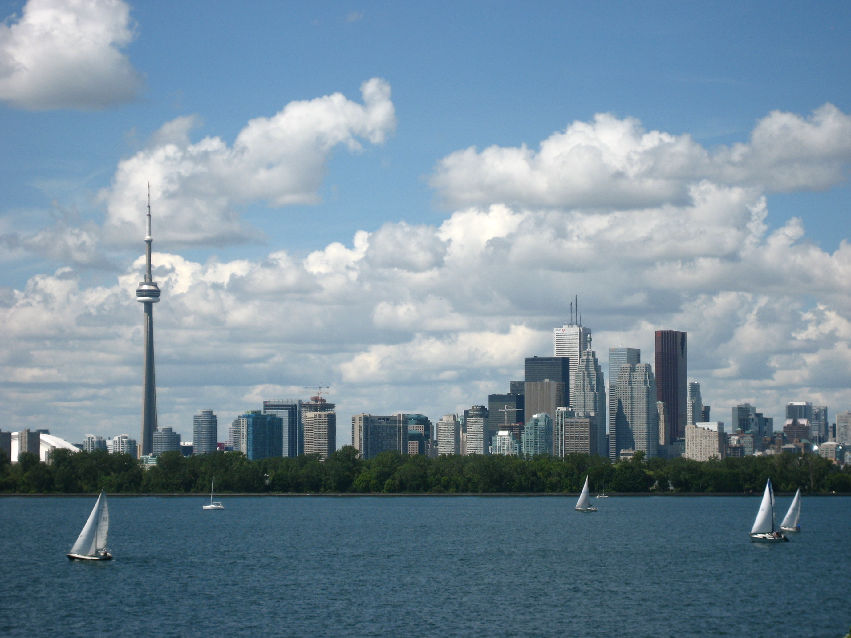 Toronto skyline and waterfront, the city around an Airbnb stay